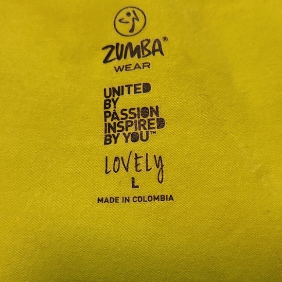 Zumba wear lime instructor tank top L lovely - Picture 4 of 6